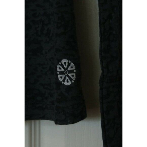 Binka Burnout Hoodie Top Gray Blue STARFISH Love Long Sleeves Small NWOT - Picture 3 of 5